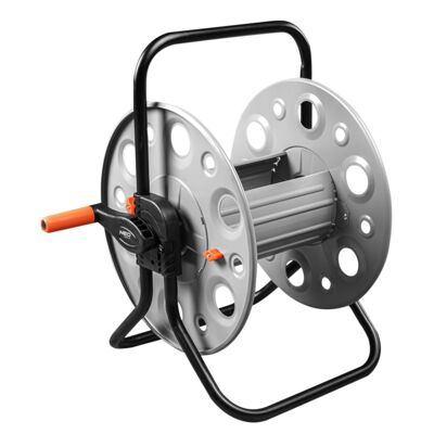 Stojak na wąż ogrodowy metalowy do 100 m węża 1/2