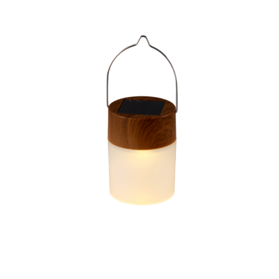 Lampka solarna 6,3 x 8,5 cm imitacja drewna z efektem płomienia