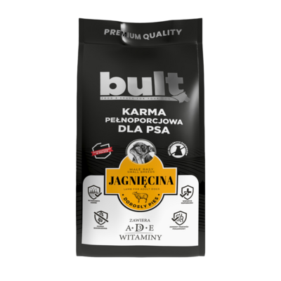 Karma sucha z jagnięciną dla psów małych ras 12 kg Bult