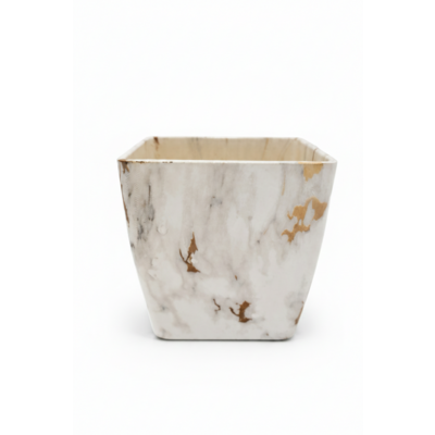 Donica Cool Pot śr. 12 cm biało-czarna