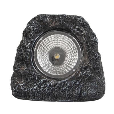 Lampka solarna Kamień 9 x 10 cm ciepły biały