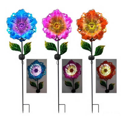 Ozdoba solarna Kwiat 20,5 x 91 cm różne kolory 1 szt.