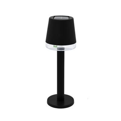 Lampa solarna na stolik 8 x 21,5 cm czarny