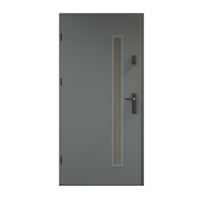 Drzwi zewnętrzne ARGO RAL 7024 antracyt 90L Radex