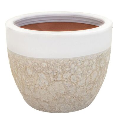 Donica Antique 2Tone Egg White D22H21