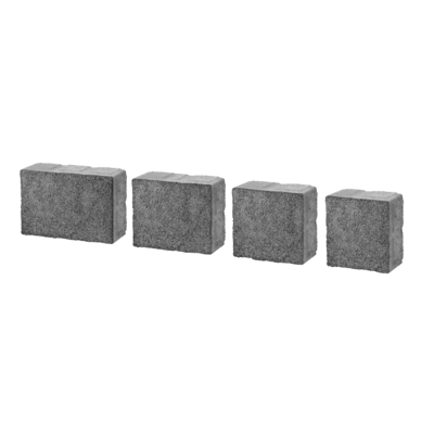 Kostka Kontur 6 cm grano czarne płukany |10,4|13,9|17,4|20,9| x 13,9 cm 1 m² BRUK-BET