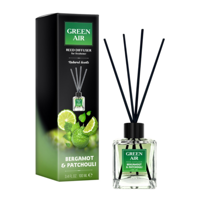 Patyczki dyfuzor GREEN AIR Reed 100 ml BERGAMOT PATCHOULI