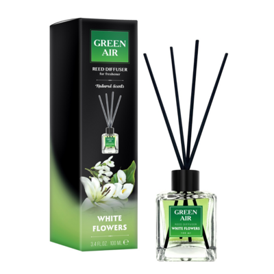 Patyczki dyfuzor GREEN AIR Reed 100 ml WHITE FLOWERS