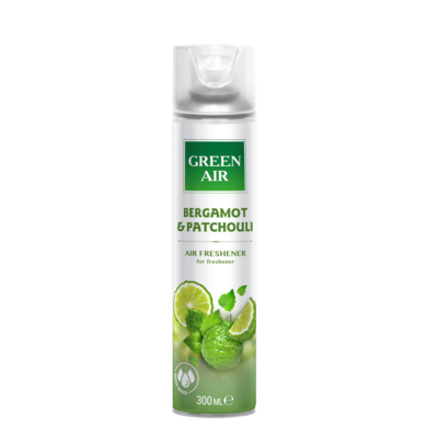 Odświeżacz spray Green Air 300 ml BERGAMOT  PATCHOULI