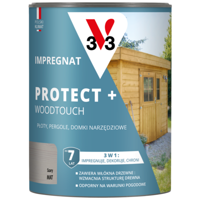 Impregnat PROTECT+ 7 lat szary 0,7 l V33