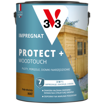 Impregnat PROTECT+ 7 lat dąb złocisty 4,5 l V33