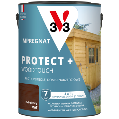 Impregnat PROTECT+ 7 lat dąb ciemny 4,5 l V33