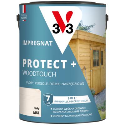 Impregnat PROTECT+ 7 lat biały 4,5 l V33