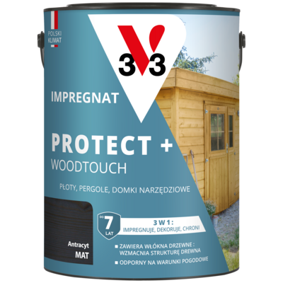 Impregnat PROTECT+ 7 lat antracyt 4,5 l V33