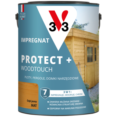 Impregnat PROTECT+ 7 lat dąb jasny 4,5 l V33