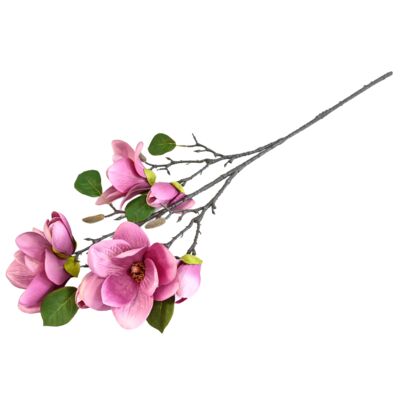 Magnolia gałązka ozdobna 90 cm różowa