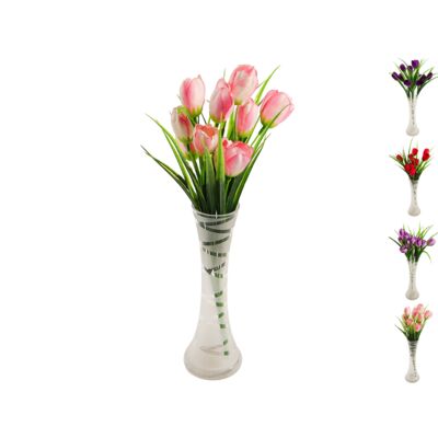 Bukiet 5 tulipanów różowy