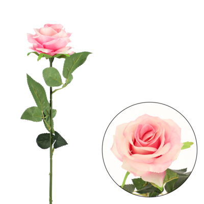 Róża pojedyncza 60 cm różowy