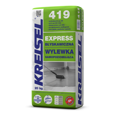 Błyskawiczna wylewka samopoziomująca express 419 20 kg KREISEL