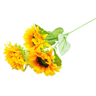 Gałązka 3 słoneczników 70 cm