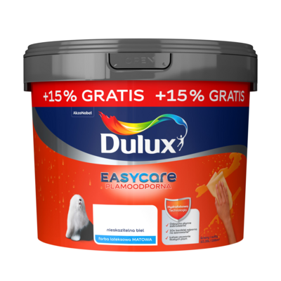 Farba lateksowa EasyCare plamoodporna nieskazitelna biel 10,35 l Dulux