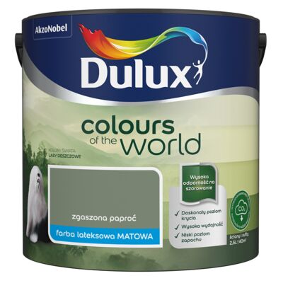 Farba lateksowa Kolory Świata zgaszona paproć 2,5 l Dulux