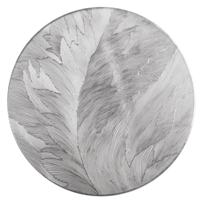 Podkładka SILIA śr.38 cm biało-srebrny