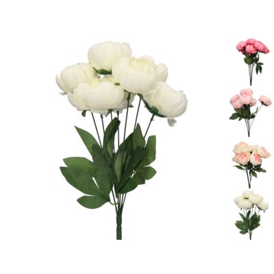 Bukiet 7 peonii mix kolorów