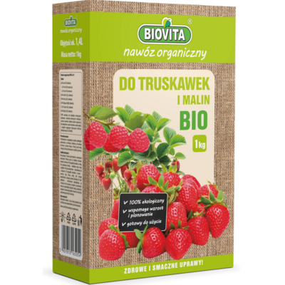 Nawóz organiczny do truskawek i malin BIO granulat 1 kg BIOVITA