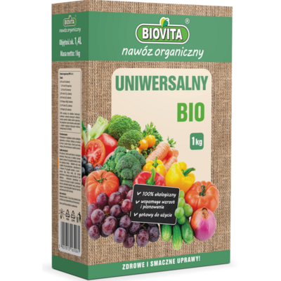 Nawóz organiczny uniwersalny BIO granulat 1 kg BIOVITA