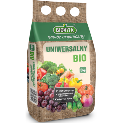Nawóz organiczny uniwersalny BIO granulat 3 kg BIOVITA