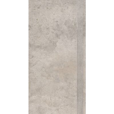 Gres szkliwiony Stopnica Forum Light Grey 30 x 60 cm