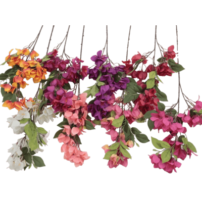Kwiat sztuczny bungewilla 78 cm mix kolorów