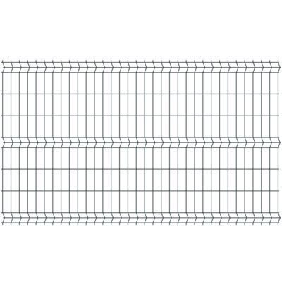 Panel ogrodzeniowy fi 3,2 mm 2,5 x 1,23 m 80 x 200 ocynk + RAL 7016 połysk