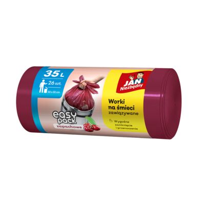 Worki na śmieci HD CHERRY 35 l 26 sztuk Jan Niezbędny