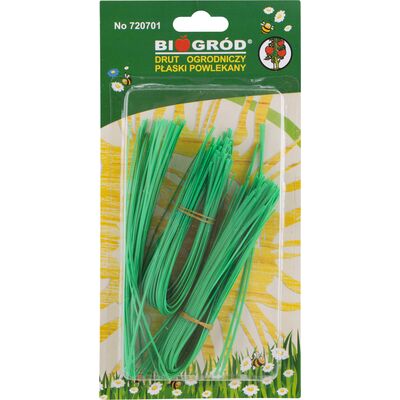 Drut ogrodniczy płaski, powlekany PCV, cięty 15/20/25 cm 150 sztuk