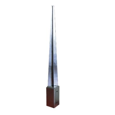 Podstawa słupa kotwa wbijana ocynkowana 121 x 900 x 2 mm
