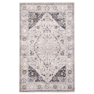 Dywan drukowany Kanoya mikrofibra 80 x 140 cm beżowy