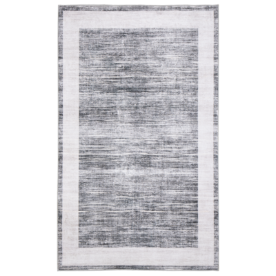 Dywan drukowany Kioto mikrofibra 80 x 140 cm szary