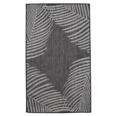 Dywan tkany zewnętrzny IRMA 60 x 100 cm ciemny szary