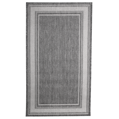 Dywan tkany zewnętrzny JUAN 50 x 80 cm ciemny szary