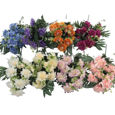 Bukiet sztucznych kwiatów 48 cm mix kolorów