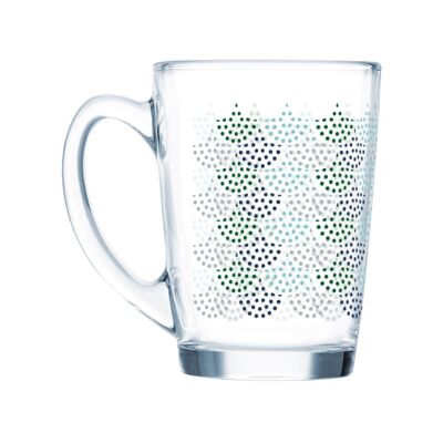 Kubek hartowany New Morning 320 ml wzory transparentny