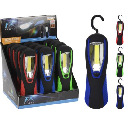 Latarka robocza z haczykiem i magnesem mix kolorów