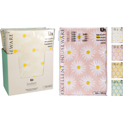 Obrus ceratowy kwiaty 180 x 130 cm mix kolorów