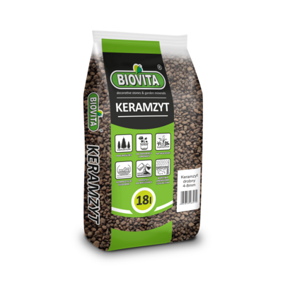 Keramzyt drobny 4 - 8 mm 18 l BIOVITA