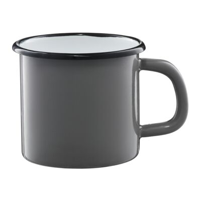 Kubek prosty 9 cm 0,5 l szary Emalia Olkusz