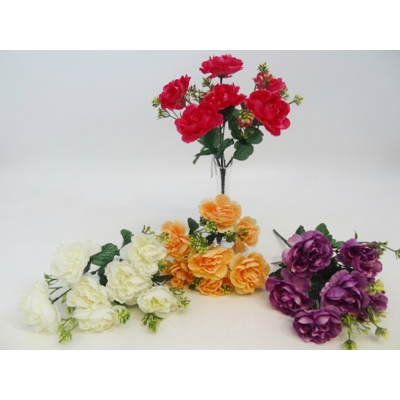 Bukiet sztucznych kwiatów peonia 30 cm