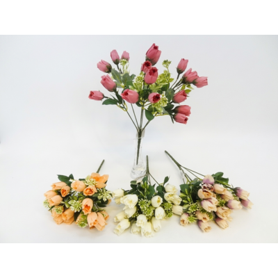 Bukiet sztucznych kwiatów róża 36 cm