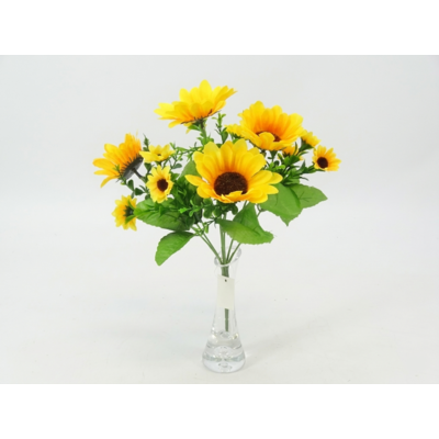 Bukiet sztucznych kwiatów słonecznik 30 cm